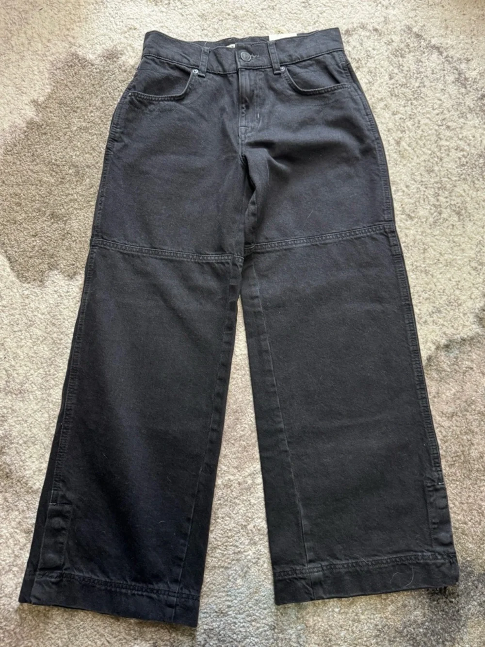 Free People Black Wide Leg Benji Jeans - size 26 - Picture 5 of 16